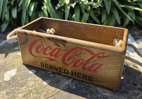 Coca cola deko - holzkiste, mit