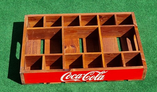 Coca cola holz serviertablett - coca-cola, holz-serviertablett
